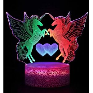 Non communiqué Lampe 3D Tactile RGB Veilleuses Enfant MY61 Licorne avec Telecommande - Publicité