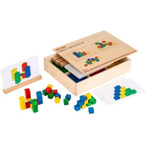 Non communiqué Verti-blocs - construire du 2D au 3D - jeu Montessori Multicolore - Publicité