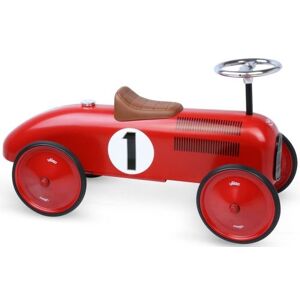 Porteur vilac voiture de course retro en metal rouge - jouet enfant - Publicité