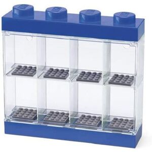LEGO vitrine 8 mini figurines 18 x 19 cm en polypropylène bleu Bleu - Publicité
