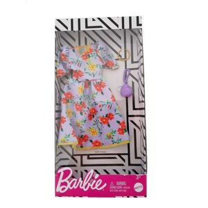 Mattel Barbie Fashion - Tenue complète - GHW84 - Robe avec Fleurs + Sac + chaîne - Publicité