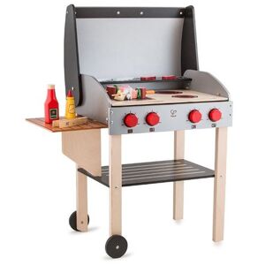 Hape barbecue en bois avec nourriture 70 cm noir/brun Marron - Publicité