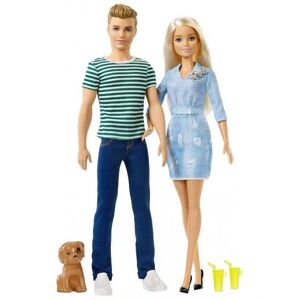 Barbie poupées adolescentes Barbie et Ken avec chiot 31 cm Multicolore - Publicité