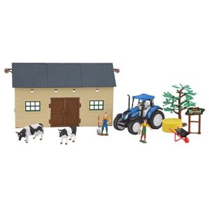 Jamara set de ferme avec tracteur New Holland 1:32 10-pièce Bleu - Publicité