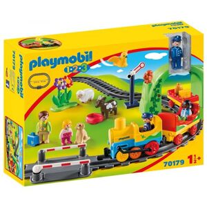 Playmobil 1.2.3. 70179 Train avec passagers et circuit Multicolore - Publicité