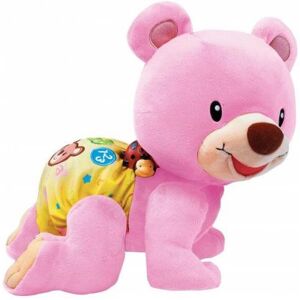 Peluche interactive Vtech Ourson 1 2 3 suis-moi Rose NA - Publicité