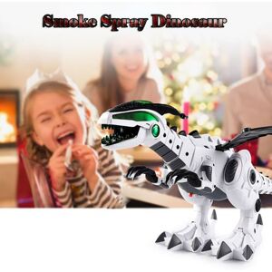 Générique Dinosaur Spray électrique du Dragon électrique Robot Pet Avec Light Music Jouet pour enfants cadeau Blanc - Publicité