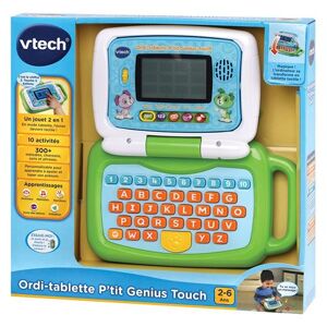 Ordi-tablette Vtech P'tit Genius Touch Vert Vert - Publicité