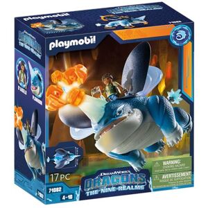 Playmobil Dragons 71082 The Nine Realms Plowhorn and D'Angelo Multicolore - Publicité