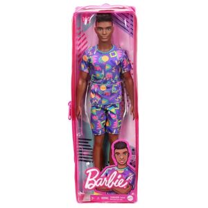 Poupée Barbie Ken Fashionistas T-Shirt Motif Fluo Multicolore - Publicité