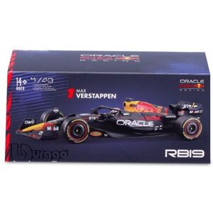 Véhicule Bburago 1/43 Racing 2023 Red Bull Honda RB19 avec casque Verstappen Multicolore - Publicité