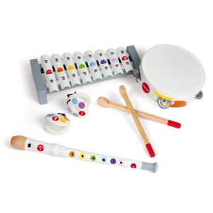Janod - Set Musical 4 Instruments en Bois Confetti - Instrument de Musique Enfant - Jouet d'Imitation et d'Éveil Musical - Dès 2 Ans, J07600 - Publicité