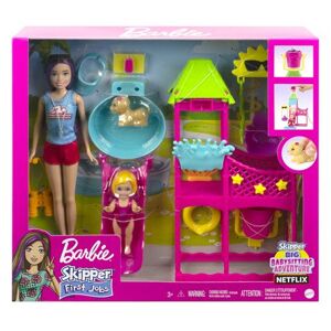 Maison de poupée Barbie Coffret Skipper Premiers Jobs Parc Aquatique Multicolore - Publicité