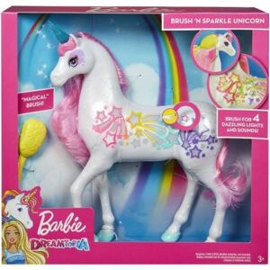 Poupée Barbie Licorne Arc-en-Ciel Sons et Lumière Multicolore - Publicité
