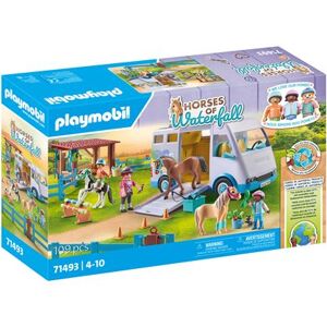 Playmobil Le Poney Club 71493 Van pour cheval et poneys avec enclos Multicolore - Publicité