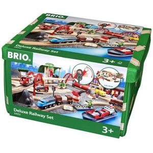 Circuit Chemin de Fer Deluxe Brio World 87 pièces Multicolore - Publicité