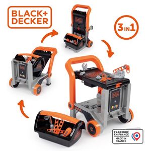 Atelier de bricolage Smoby Diable Bricolo 3 en 1 Black + Decker Multicolore - Publicité