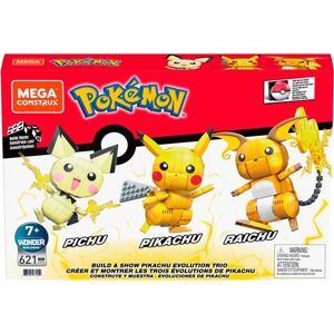 Coffret Mega Evolution 3 figurines Pokémon articulés à construire NA - Publicité