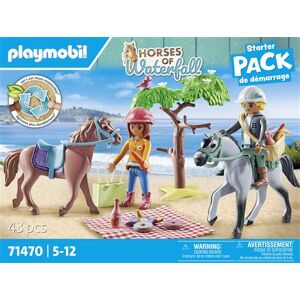 Playmobil Le club d'équitation 71470 Amelia et Ben avec chevaux Multicolore - Publicité