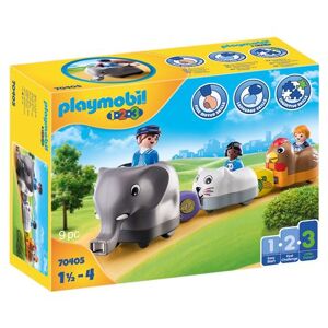Playmobil 1.2.3 70405 Train d'animaux Multicolore - Publicité