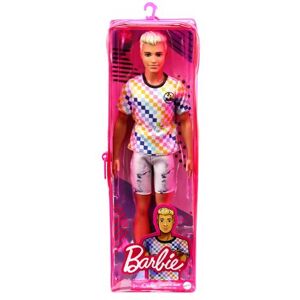 Poupée Ken Barbie Fashionistas T-shirt à carreaux Multicolore - Publicité