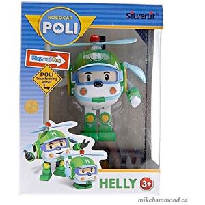 Voiture Robot Transformable 2 en 1 Silverlit Heli Robocar Poli hélicoptère Vert - Publicité