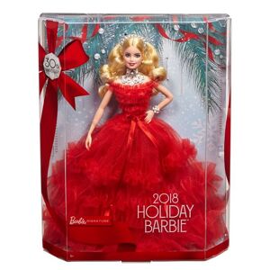 Poupée Barbie 30eme anniversaire Noël Blonde Rouge - Publicité