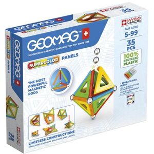 Jeu de construction Geomag EcoFriendly Supercolor 35 pièces Multicolore - Publicité