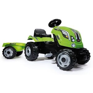 Tracteur Smoby Farmer XL Vert avec remorque Vert - Publicité