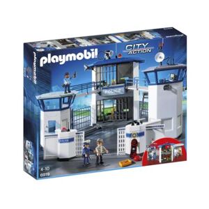 Playmobil City Action 6919 Commissariat de police avec prison Bleu - Publicité