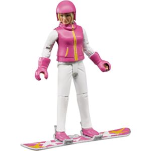 Figurine snowboardeuse Bruder 60420 unisexe - Publicité