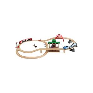 BRIO Circuit de 2 trains en bois - Plateforme Voyageurs - Publicité