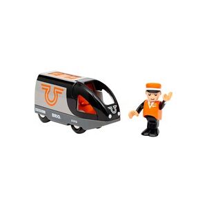 Spielzeug-Eisenbahn BRIO "BRIO WORLD, Orange-schwarzer Reisezug" Spielzeugfahrzeuge orange (orange, schwarz) Kinder Ab 3-5 Jahren - Publicité