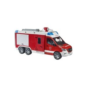 Bruder Véhicule de commandement des pompiers Mercedes Benz Sprinter avec son et lumière, Modèle réduit de voiture - Publicité