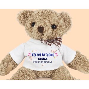 Cadeaux.com Ourson en peluche personnalisable - Felicitations