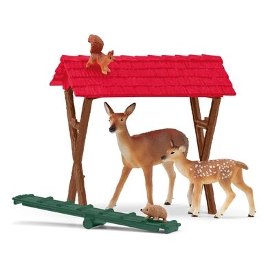 schleich® Figurine cabane des animaux de forêt 42658
