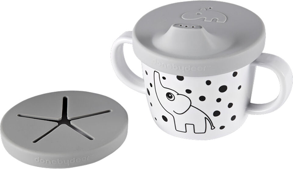 Done by Deer Tasse d'apprentissage Elphee - Gris - 230 ml