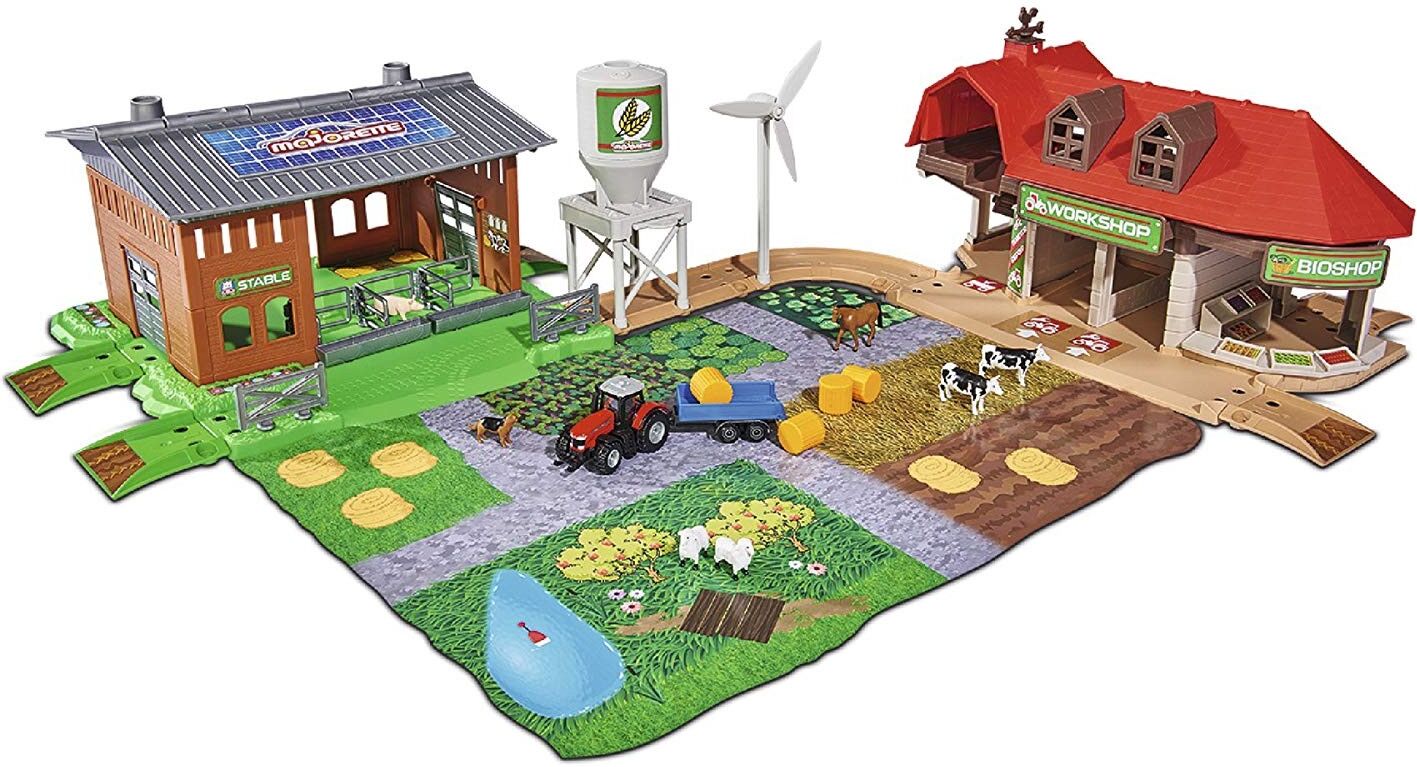 Simba Majorette  creatix Big Farm Kit Ferme De Kit De Jeu Avec 3 véhicules Et 2 anhäge