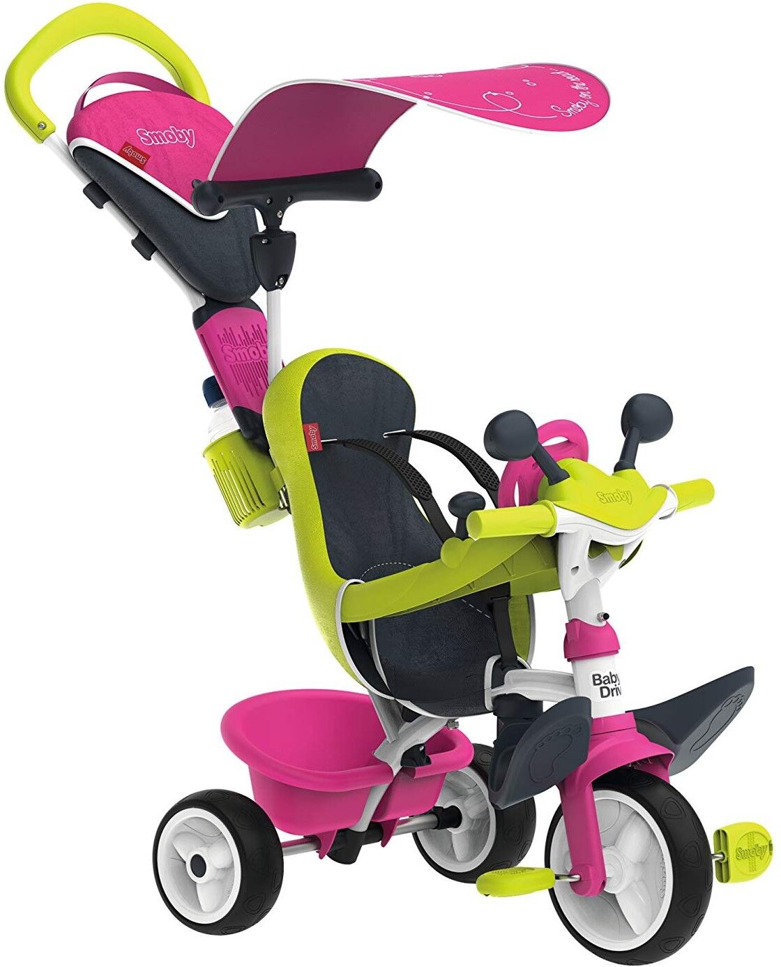 Smoby Tricycle évolutif Driver confort rose