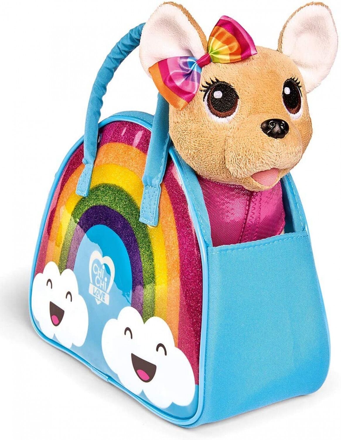 Simba Peluche avec sac arc-en-ciel d'amour Simba Chi Chi