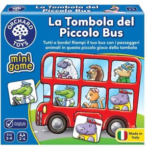 Orchard Toys Mini Game La Tombola del Piccolo Bus Gioco Bambini 3-6 Anni,1 Pezzo