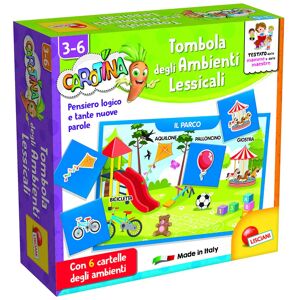 Lisciani Carotina quadrotte tombola ambienti lessicali