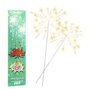 Pyrogiochi 10 Stelline Scintillanti Capodanno Josette 18 Cm