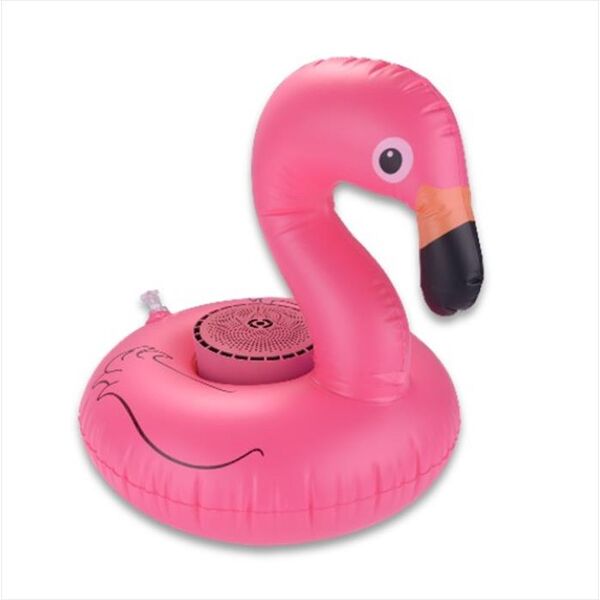 celly poolflamingo pool speaker 3w flamingo-rosa