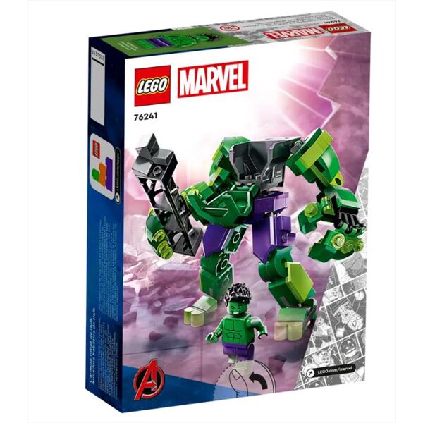 lego marvel armatura mech hulk 76241-multicolore