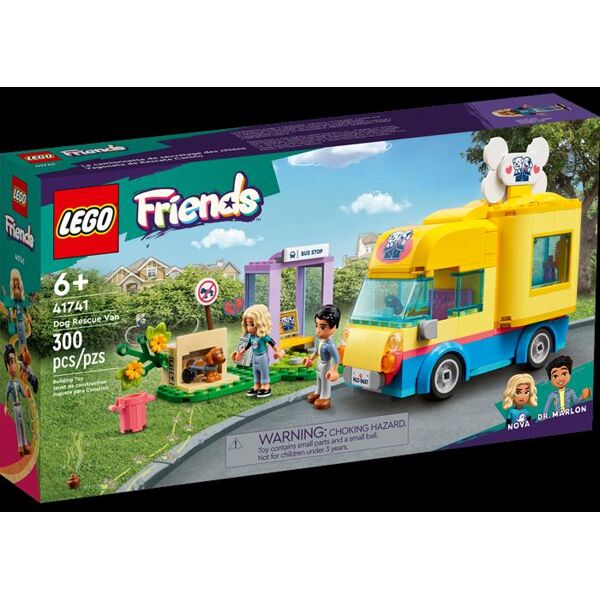 lego friends furgone di soccorso dei cani 41741