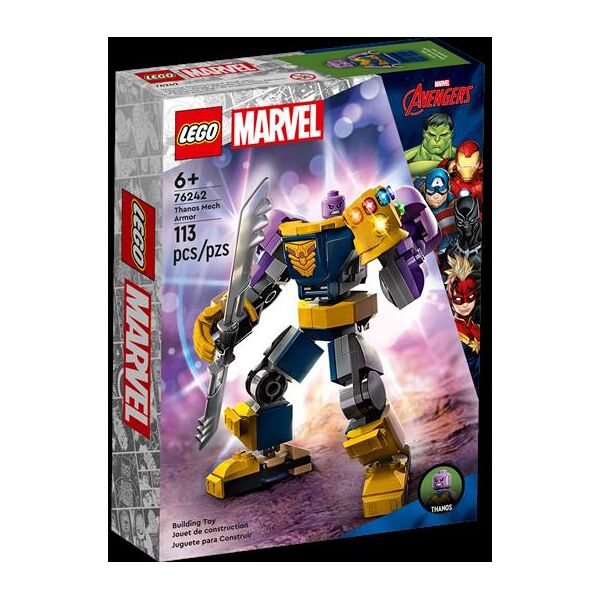 lego marvel armatura mech thanos 76242