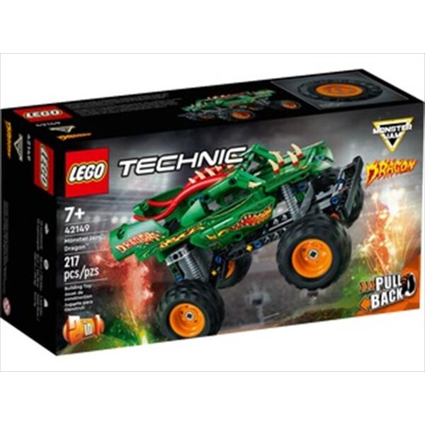 lego technic monster jam dragon 42149-multicolore