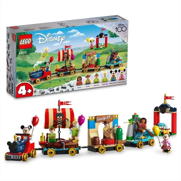 lego disney treno delle celebrazioni disney 43212-multicolore