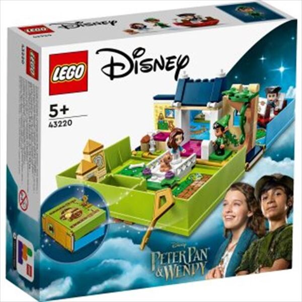 lego disney l’avventura nelle fiabe pan e wendy-43220-multicolore